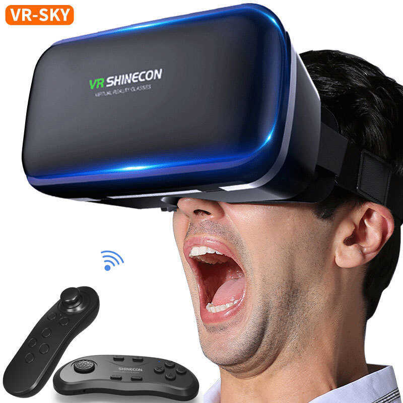 VR Magic Mirror แว่นตาพาโนรามาเล่นเกมโทรศัพท์มือถือ G04 หัวติดตั้งสมาร์ทเสมือนจริงแว่นตา 3d