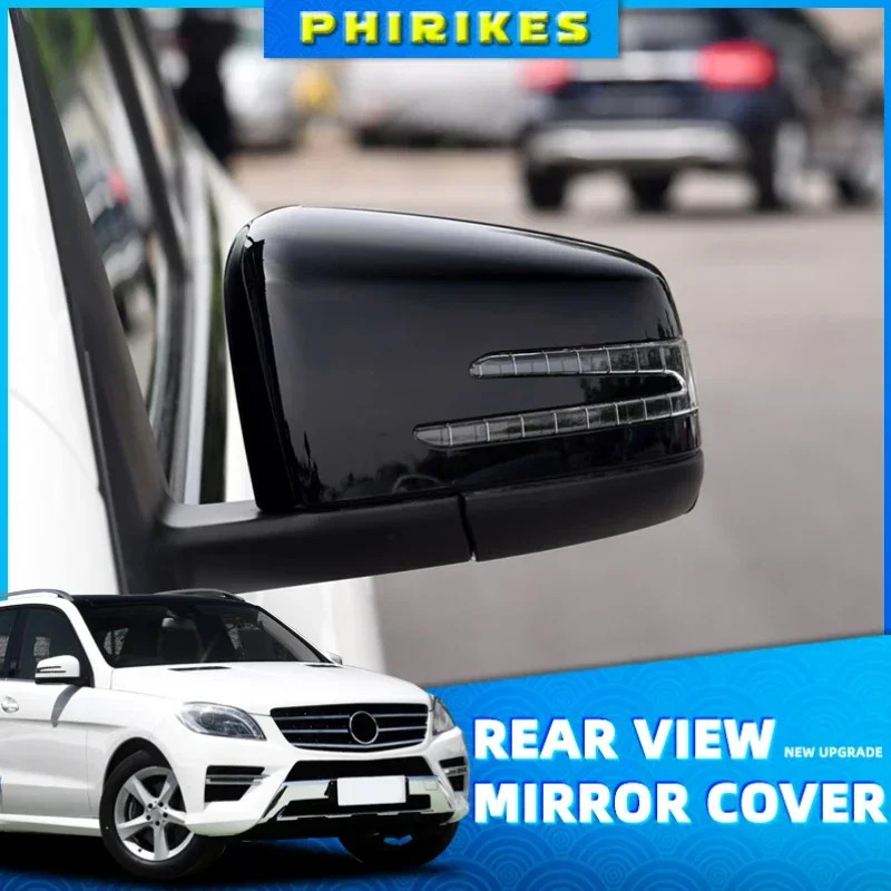2pcs Replacement Carbon Fiber Pattern Rearview side Mirror cover caps For Mercedes Benz W176 W246 W
