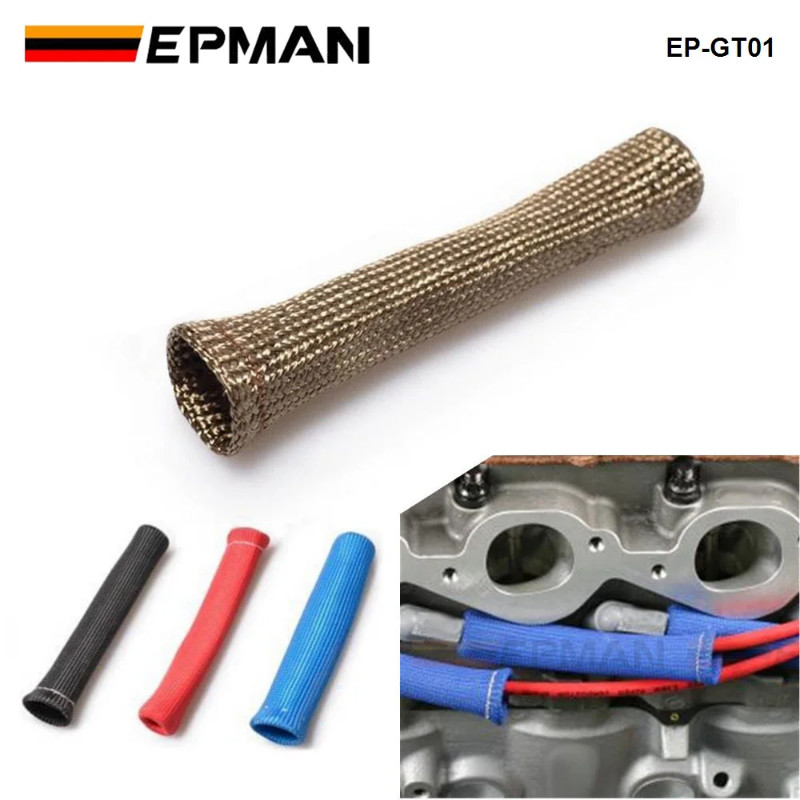 EPMAN Titanium Vulcan Lava Protector Sleeve Spark Plug Wire Boots 1cyl For VW PASSAT For AUDI A4 B6