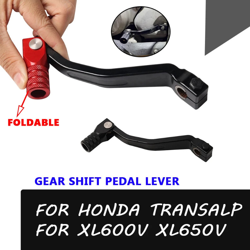 For TRANSALP 600 1987 - 1999 Foldable Gear Shifter Shift Pedal Lever For HONDA XL600V XL650V XL 600