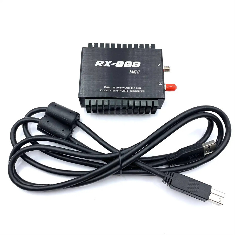 RX-888 MKII SDR Radio Receiver SDR Ham Radio Receiver LTC2208 16Bit ADC Direct Sampling R828D RX888