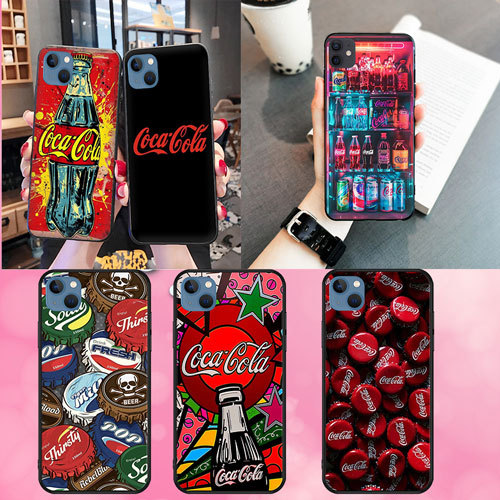 นุ่มสีดํา Vivo Y73S S7E Y73 V21E Y70S Y51S Y70T T1 4G Y10 Y01 Y36 5g Y22s Coca-Cola1 เคสโทรศัพท์