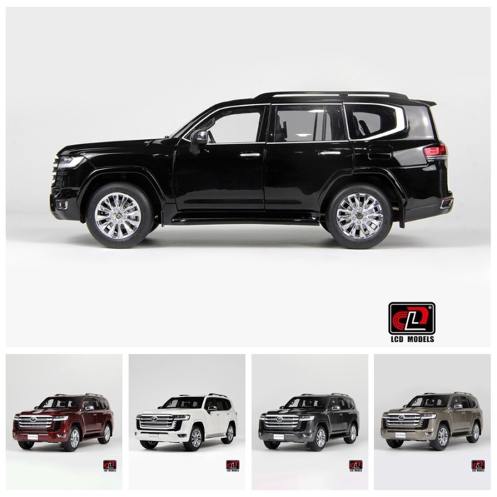LCD 1: 18 Toyota Land Cruiser Land Cruiser LC300 ZX โมเดลรถโลหะผสมเครื่องประดับ