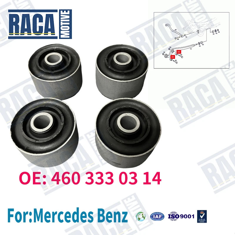 For Mercedes-Benz G Class W460 W461 W463 W464 W465 G500 4 PCS Front Lower Trailing Control Arm Bush