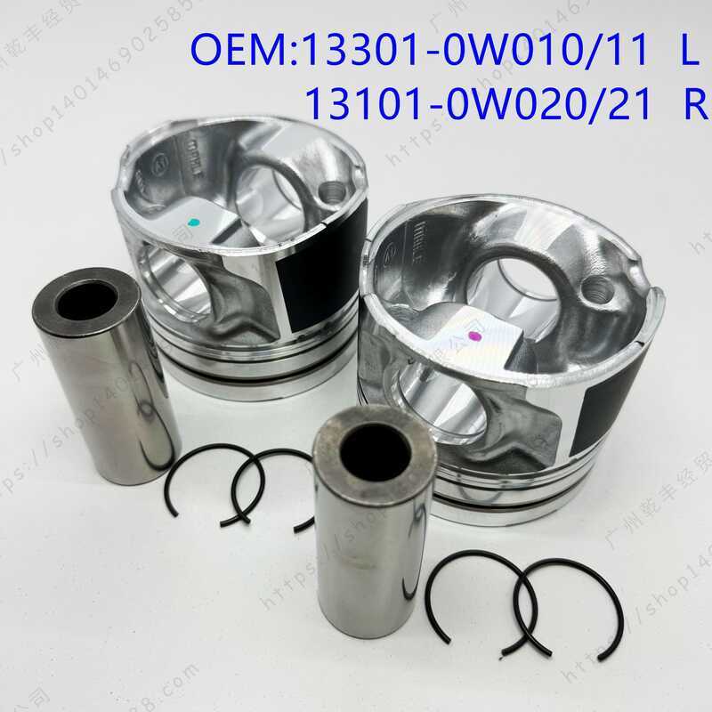 เหมาะสําหรับTOYOTA LAND CRUIS DIESE 1VD 4.5T จุด 113101-0W021 PISTON
