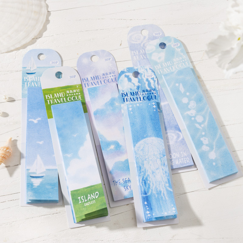 30 ชิ้น/ล็อตแผ่นบันทึกวัสดุกระดาษเกาะนักเดินทาง Journal Junk Journal Scrapbooking การ์ด Retro พื้นหล