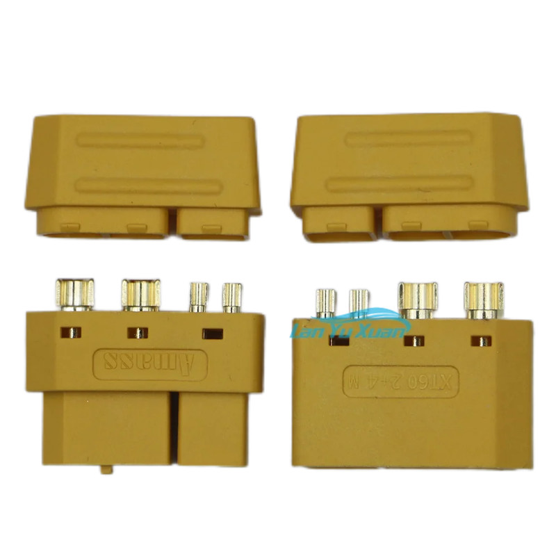 1Pair AMASS XT60 2+4 Plug Connector