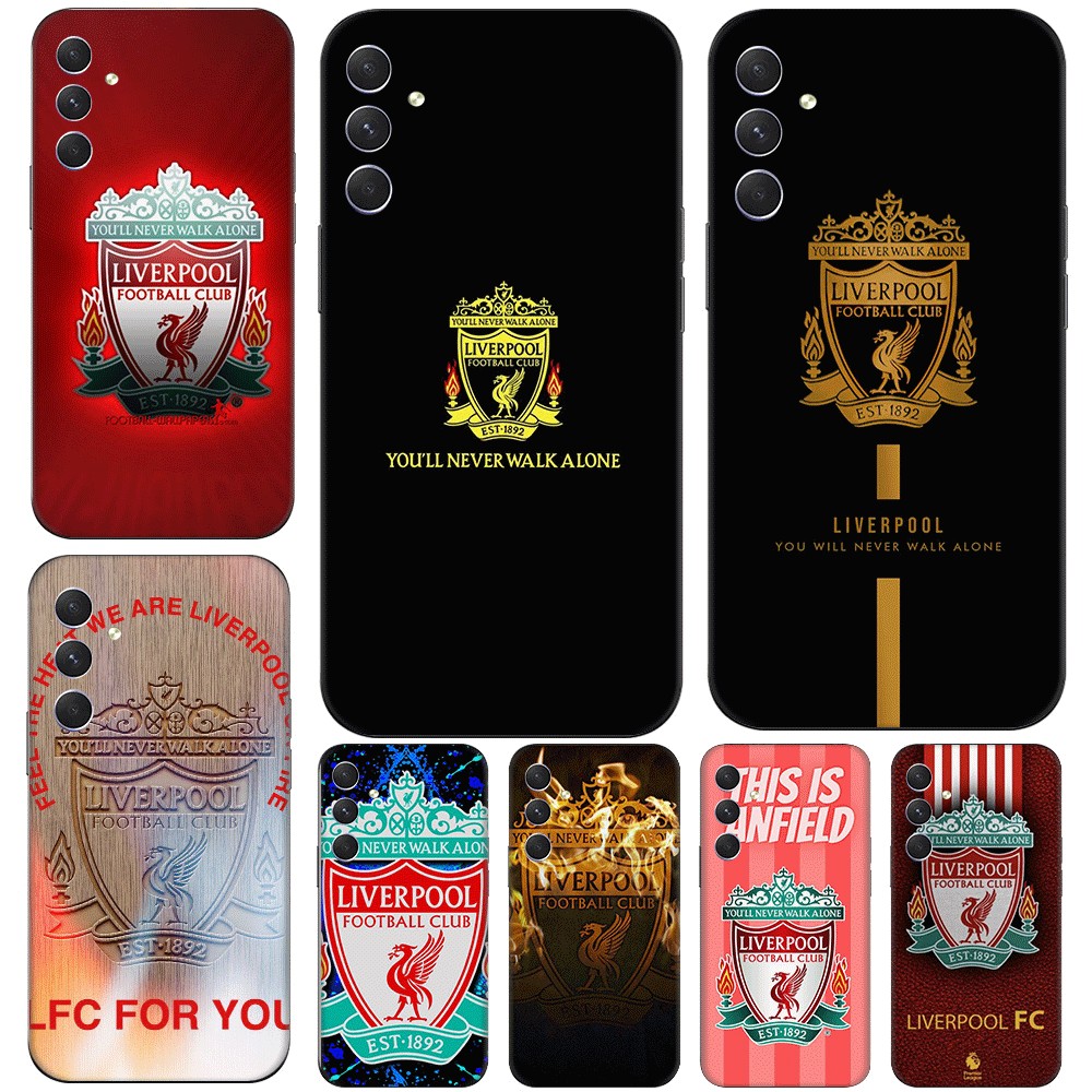 Samsung A54 5G A55 A60 A70 A71 A72 A73 F62 เคสโทรศัพท์ TPU ฝาครอบป้องกันแบบนุ่ม Liverpool Club (C-2)