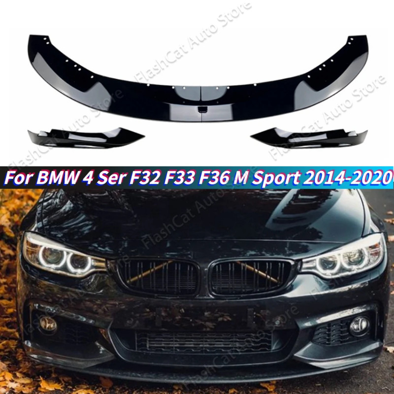 F32 F33 F36 M Sport Front Bumper Lip Spoiler Splitter Diffuser For BMW 420i 425i 430i 440i M440i 20