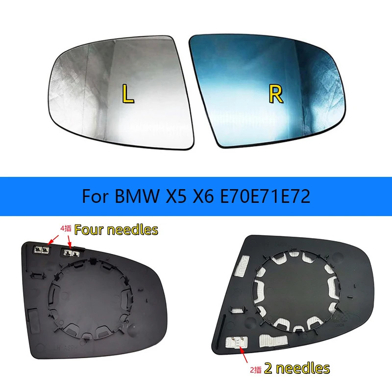 Car Left/Right Side Heated Mirror Glass for BMW X5 X6 E70E71E72 mirror rear-view mirror glass heati