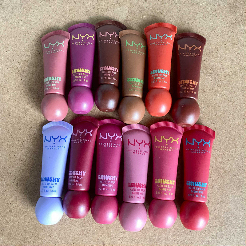 NYX ลิปบาล์มและผลิตภัณฑ์ลิปกลอสรุ่นใหม่ Smushy Matte Lip Balm