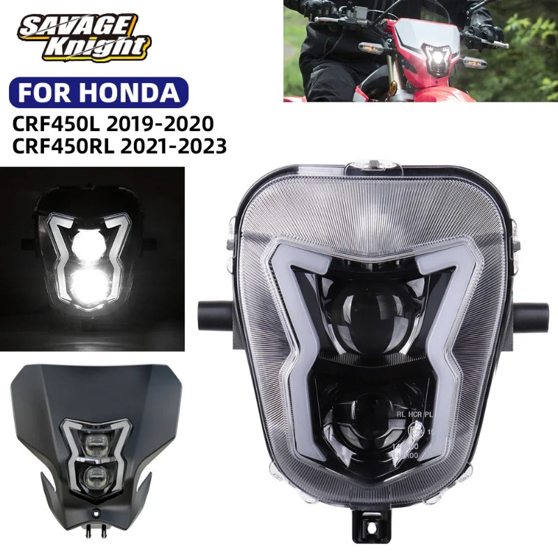 For HONDA CRF450L CRF450RL LED Headlight CRF 450L 2019-2024 CRF 450RL 2021-2023 Motorcycle Headligh