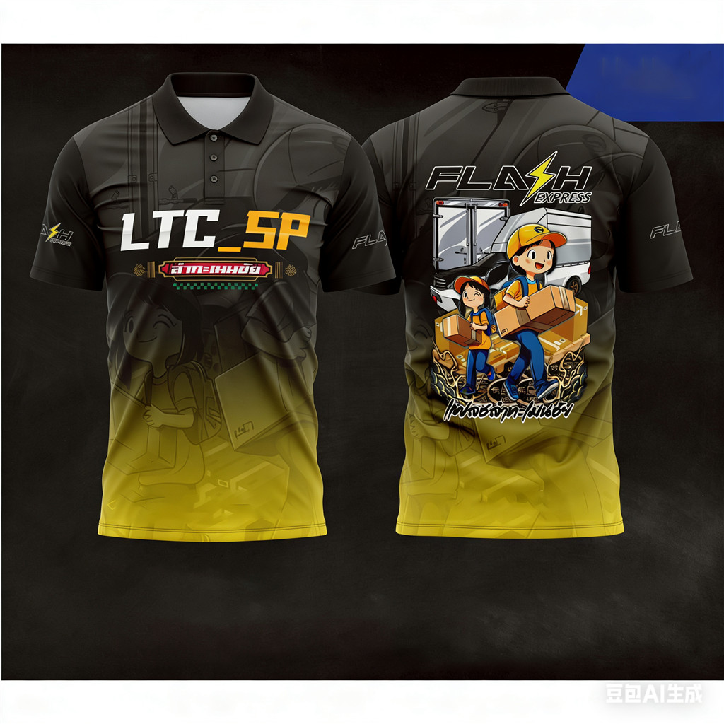 เสื้อยืดลิมิเต็ดเอดิชัน ดีไซน์พิเศษ FLASH EXPRESS สุดคลาสสิก 1