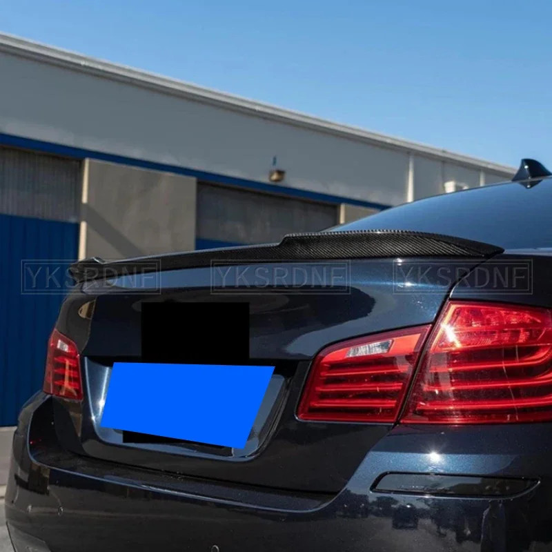 FOR BMW 5 Series F10 F18/F10 M5 Sedan CS Style Carbon fiber Forged carbon Rear Spoiler Trunk wing 2