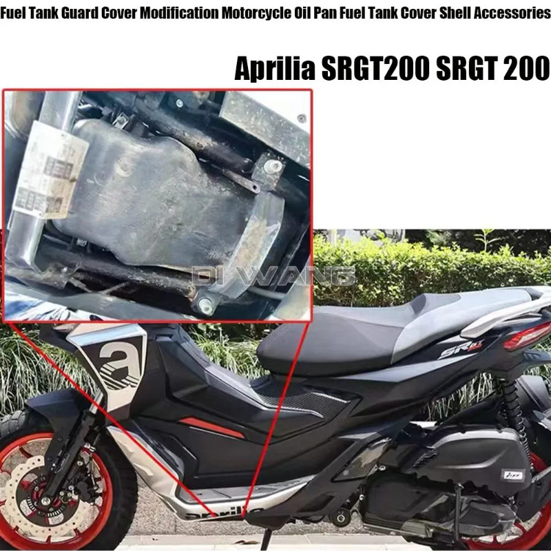 FOR Aprilia SRGT200 SRGT 200 Fuel Tank Guard Cover Modification Motorcycle Oil Pan Fuel Tank Cover