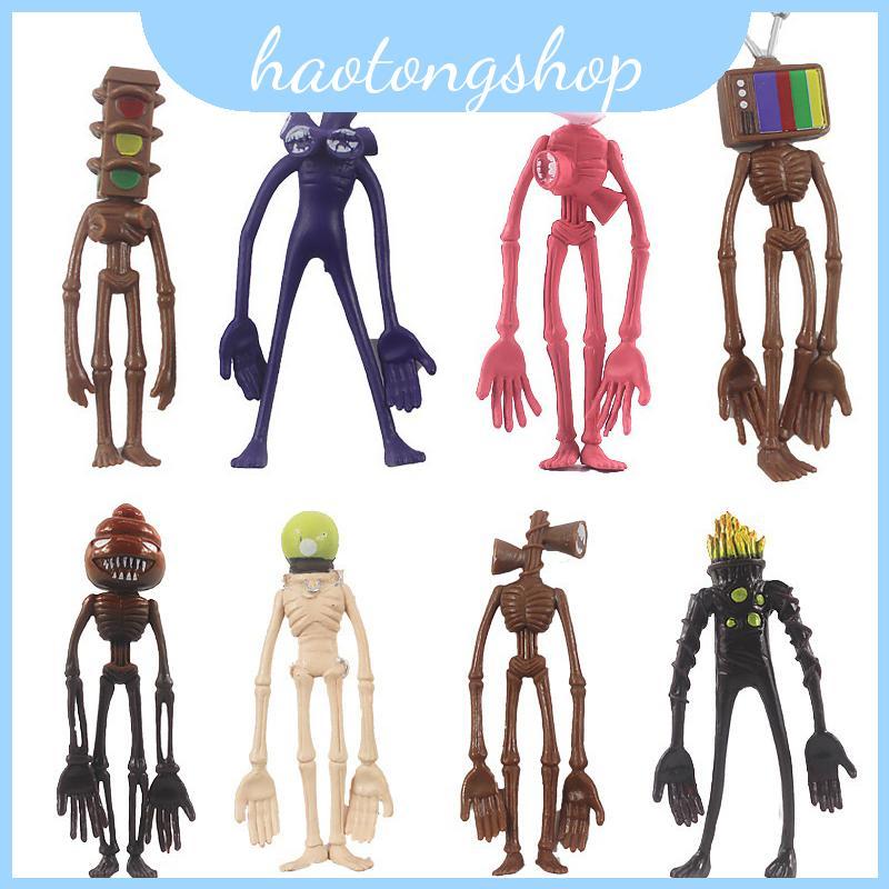 Siren Head Pvc Miniatures ตัวเลข 8 ชิ้นสําหรับเด็กผู้ชายคอลเลกชันและเด็กผู้หญิง