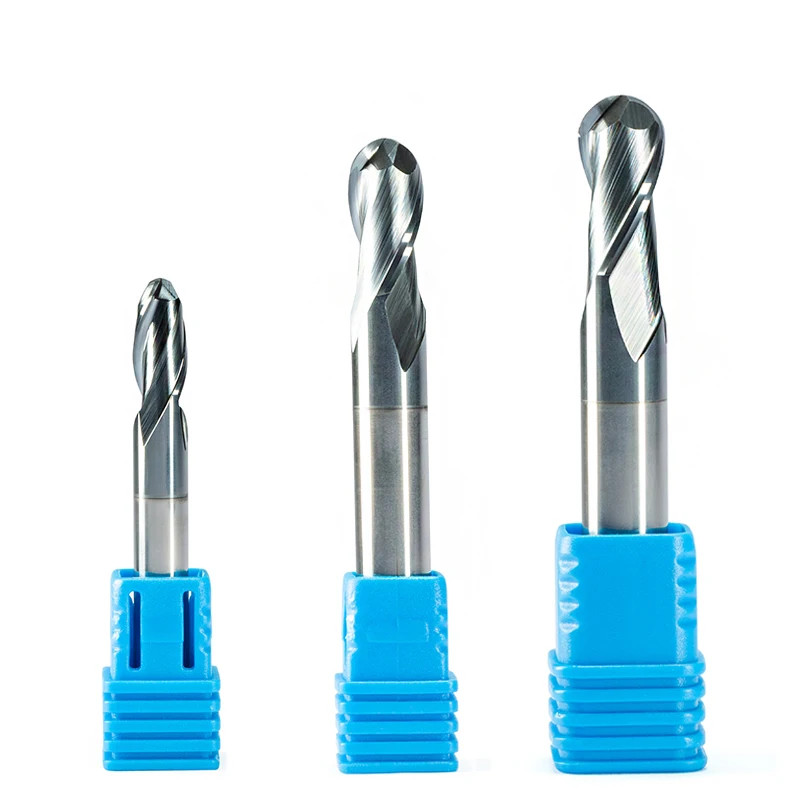 1pc Ball Nose End Mill 2 Flutes R2.5 R3.0 R4.0 R5.0 CNC End Milling Cutter Metal Face Slot Machinin