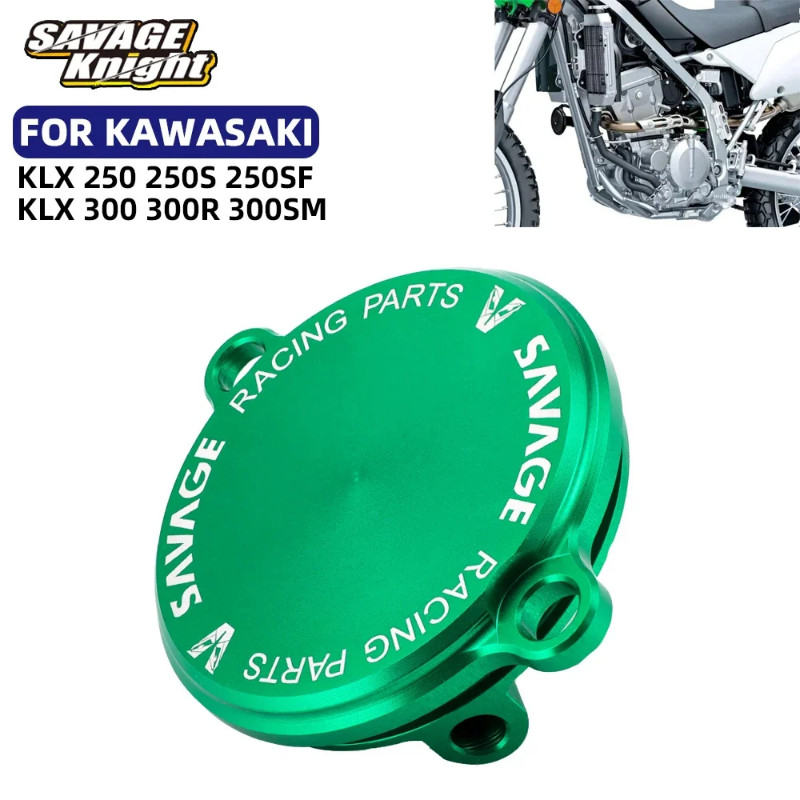 For KAWASAKI KLX 250 250S 250SF KLX 300 300R 300SM NINJA 250SL Z250SL Engine Oil Filter Cover KLX25