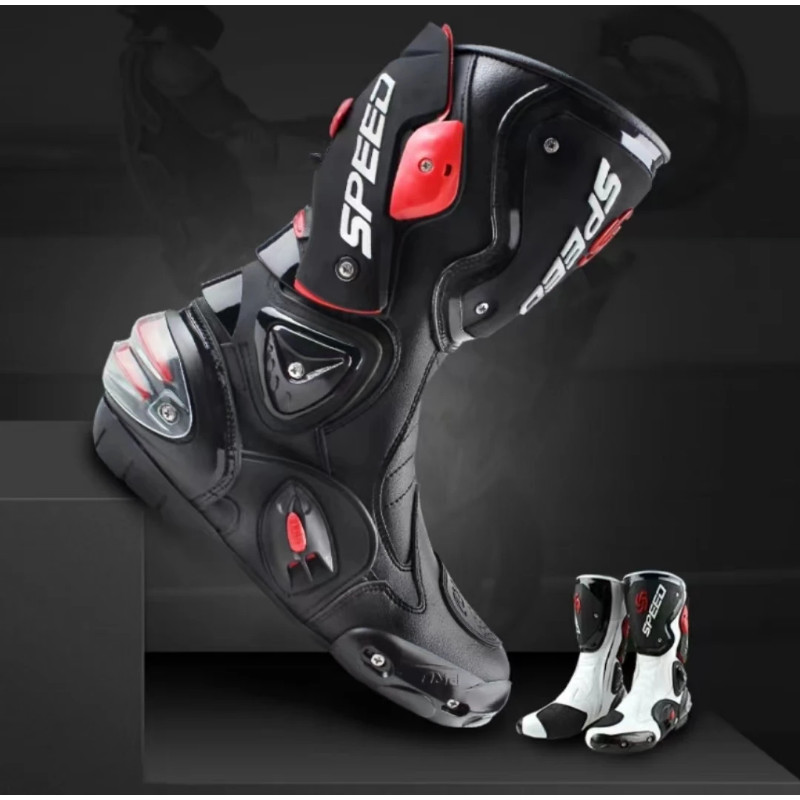 Motorcycle Boots Professional Motocross Botas Moto Motorbike Racing Bicycle Speed Boots Riding Mid-