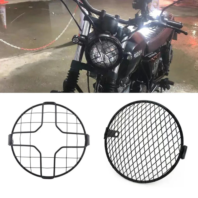 For Brixton Cromwell 125 Mesh Headlight Protector Holder Metal Grill Cover Guard Fit Brixton Cromwe