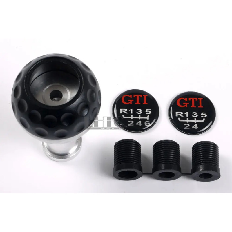 Transmission Gear Shift Knob 5MT 6MT Golf ball Shifter Custom Black For V W Polo Golf GT I 337 MK4