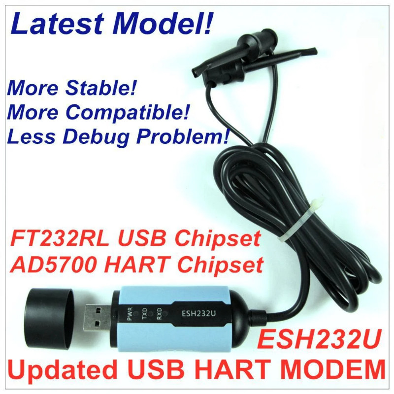 Industrial USB Hart Modem ESH232U USB Protocol Modem HART Signal Communicator Transmitter HART Conv