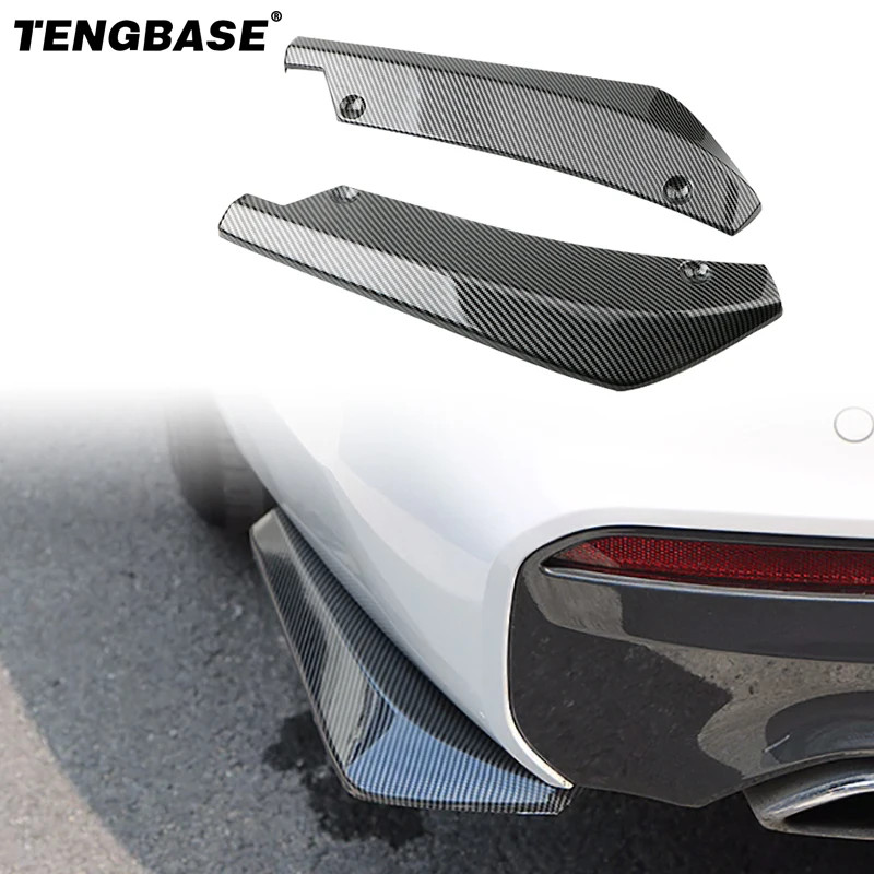 Universal Car Front Rear Bumper Strip Lip Winglets Side Skirt Extension Spoiler Diffuser Splitter S