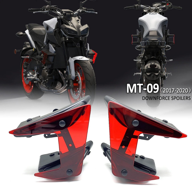 For Yamaha MT-09 MT09 MT 09 SP Motorcycle Parts Side Downforce Naked Spoilers Fixed Winglet Fairing