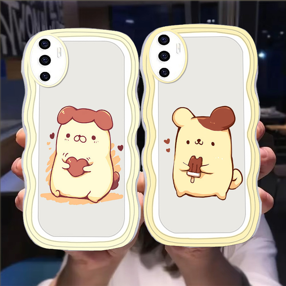 S-14 Pom-pom-purin Casing สําหรับ VIVO V25 V27e V25E V29 V23 V23e V27 5G TPU โปร่งใส