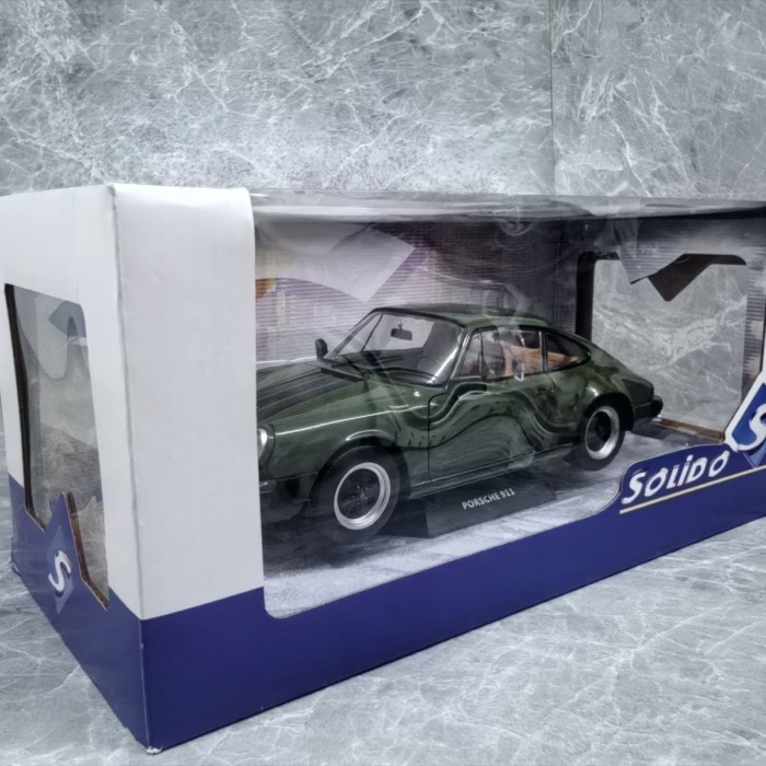 Solido 1/18 PORSCHE PO 911 SC GREEN 1978 โมเดลรถอัลลอย