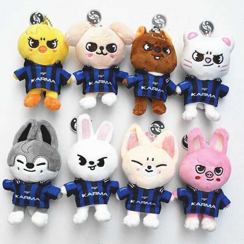 C 10Cm Stray Kids KPOP New SKZOO New Album KARMA Fan Collection Cute Plush Doll Pendant Festival Gi