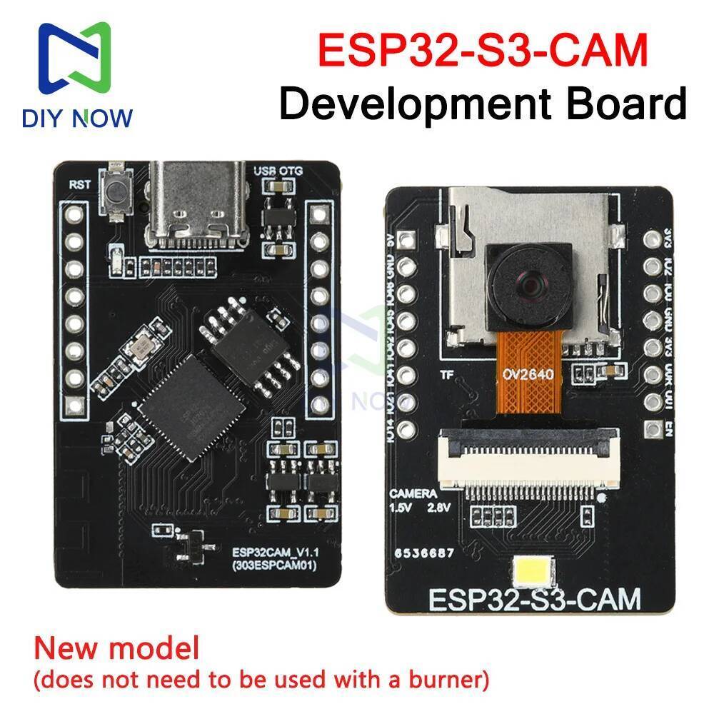 ESP32 S3 CAM OV2640 โมดูลกล้อง ESP32-S3 WiFi บลูทูธ Development Board โมดูล Vision Recognition Type-
