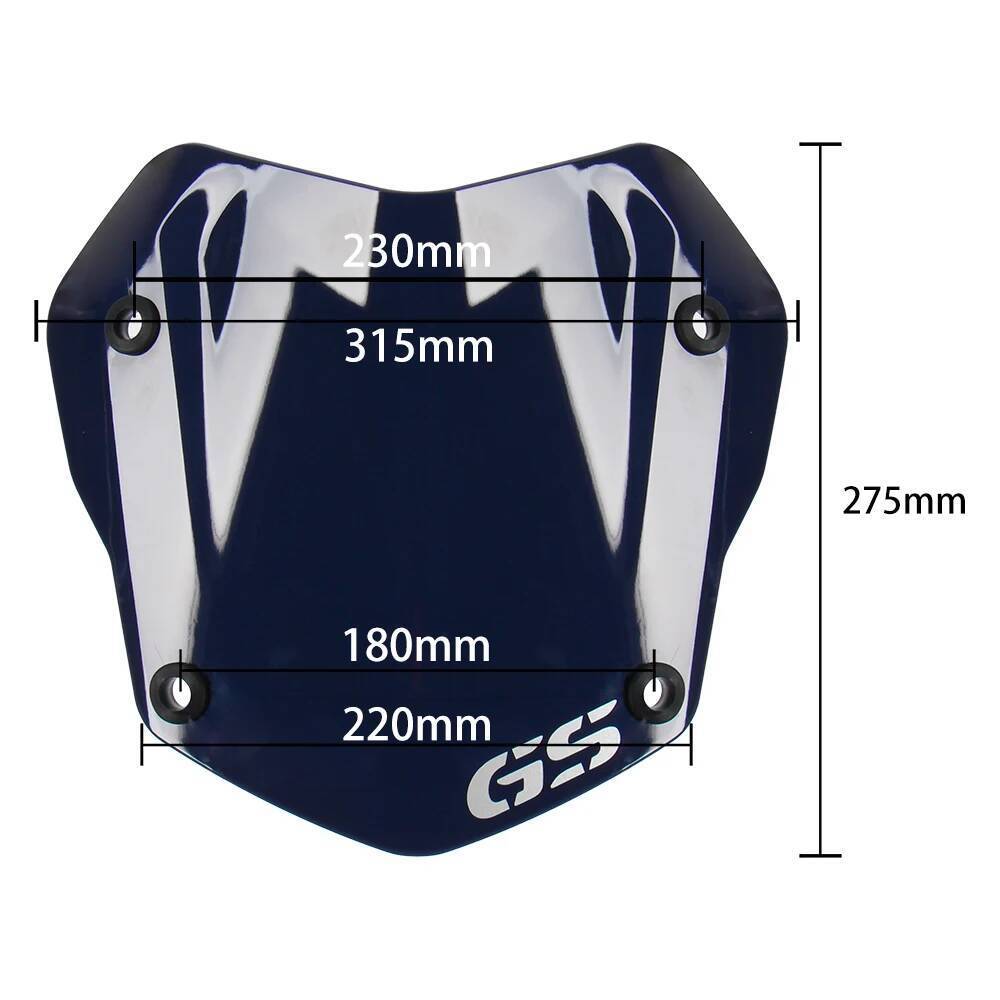 กระจกกระจกสําหรับ BMW R1250GS R1200GS ผจญภัย R1250 GS LC ADV Wind Shield หน้าจอ Deflector สปอยเลอร์ป้องกัน 2013-2023 ราคา ถูกที่สุด ดีลบีเคเค แกลเลอรีภาพที่ 6