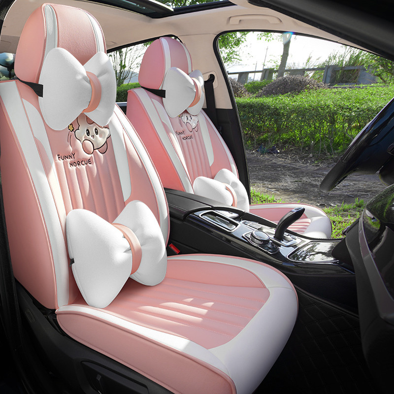 ครอบคลุมเต็มรูปแบบผ้าคลุมเบาะรถยนต์หนัง PU ครบชุดที่มีจําหน่ายสําหรับ BMW 1 Series Qashqai G05 Jinke Vezel I45 E91 Xpander Mazda CX4 ติดตั้งง่าย