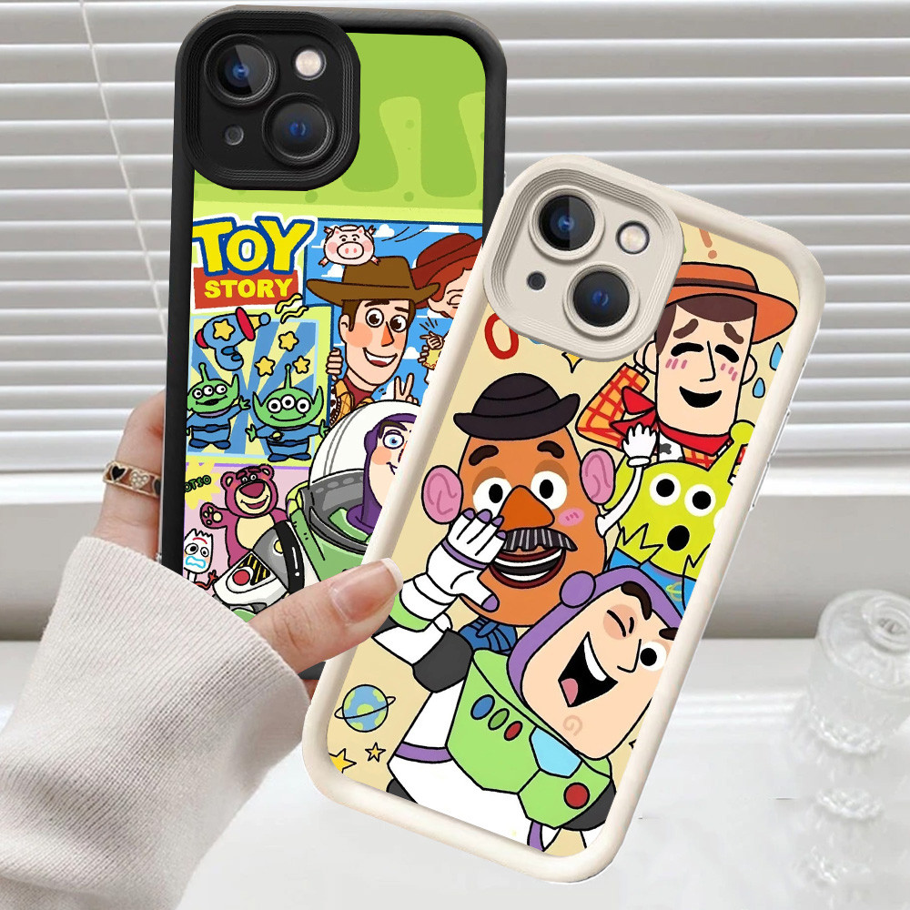 CH57 Toy Story Soft Casing สําหรับ iPhone XR 15 X XS Pro Max เคสป้องกัน