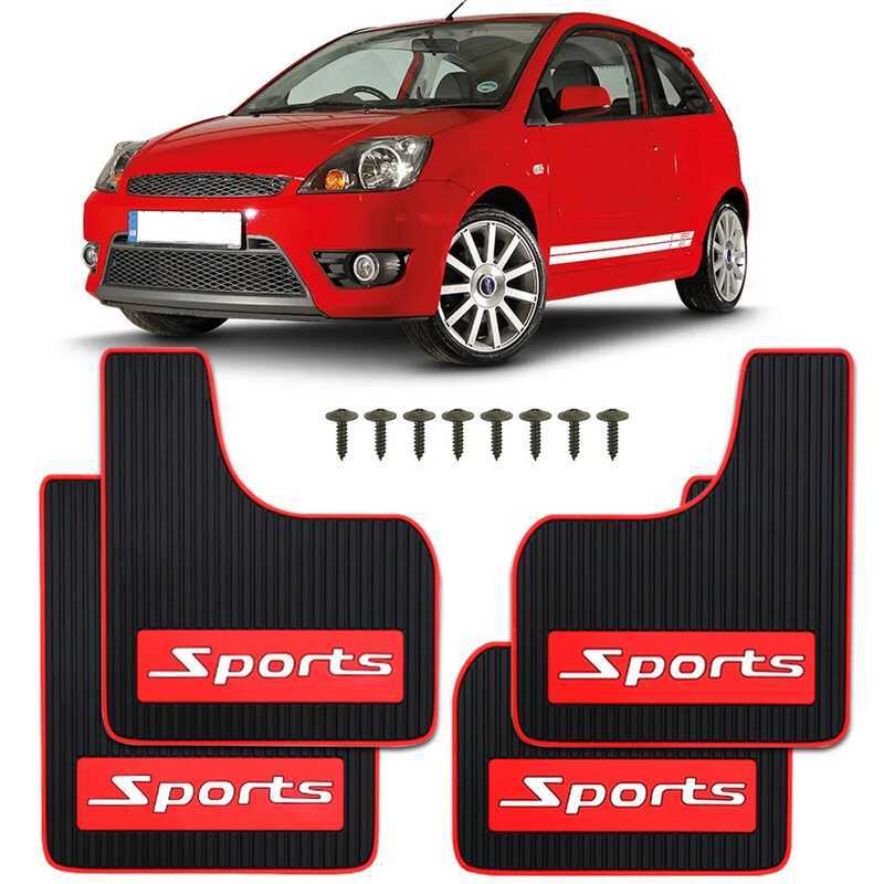 4pcs กีฬารถ Mud Flaps Mudgrds Fender สําหรับ Ford Fiesta ST RS Zetec S MK6 Mk7 Mk8 Auto Splash Grds