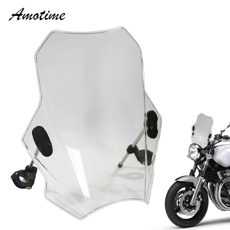Motorcycle Windscreen Windshield Universal For YAMAHA XJR 1300 XJR1300 XJR1200 XJR 1200 1995-2016