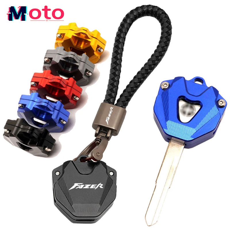 FAZER Accessorie Motorcycle CNC Keychain Case Shell & Keychain Key Rin For YAMAHA FZ1 FZ6 FZ8 FAZER