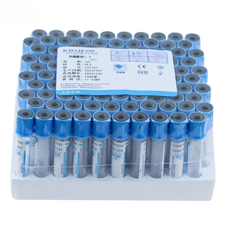 2/5/10ml Disposable Sterile Vacuum Blood Collection Tube Sodium Citrate 1:9 Laboratory Test PRP Tub
