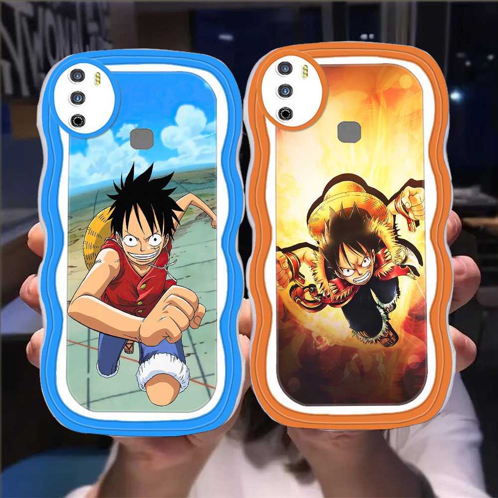 S-34 One Piece Luffy Casing สําหรับ Infinix HOT 20S Smart 9 Play TPU โปร่งใส