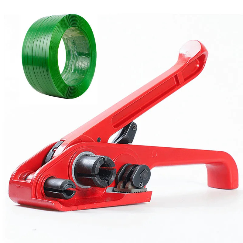 Manual Carton Packaging Sealing Packer PET PP Plastic Steel Tensioner Strapping Tool 16-19mm Bindin