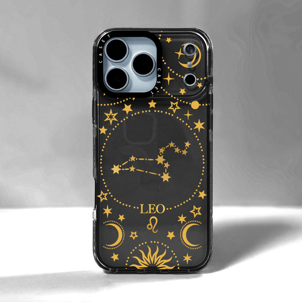 Zodiac Star Sign LeoสําหรับIPhone 12 13 14 15 16 17 Pro Max 12 13Mini Cover X XR XS MaxซิลิโคนSoft C