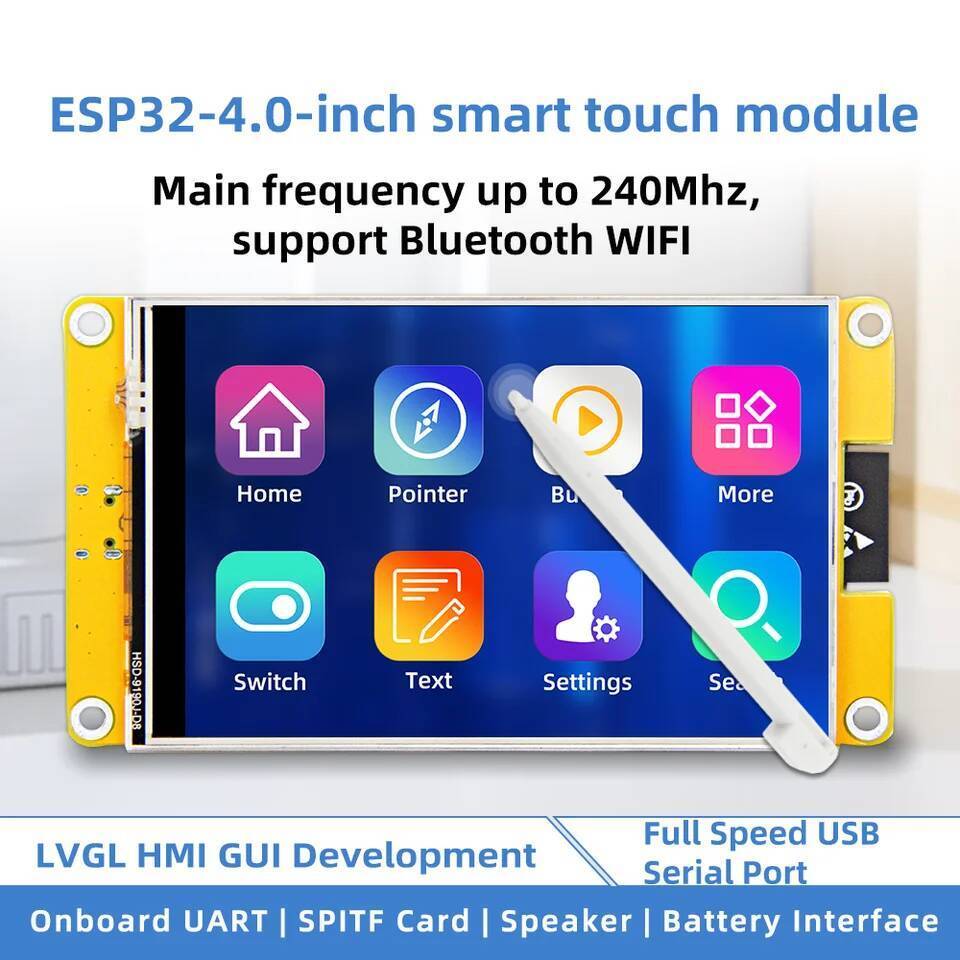 ESP32 LVGL Nerdminer WIFI & บอร์ดพัฒนาบลูทูธ 4 นิ้ว 480*320 สมาร์ทจอแสดงผลจอแสดงผลโมดูล TFT พร้อมสัม