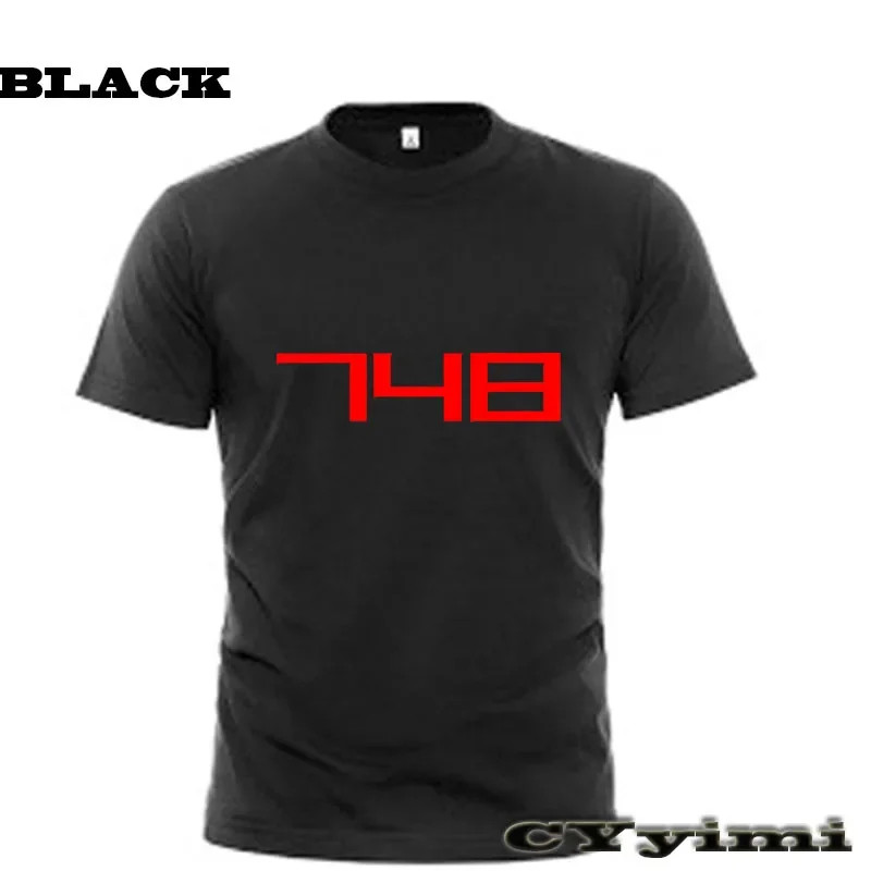 For Ducati 749 S R 749 S 749R T Shirt Men New LOGO T-shirt 100% Cotton Summer Short Sleeve Round Ne