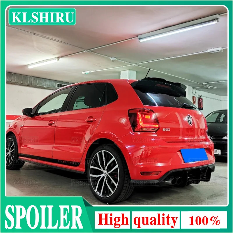 For Volkswagen Polo 5 Polo MK5 6R 6C GTI 2009-2017 Roof Spoiler Wing  Car Styling Kits