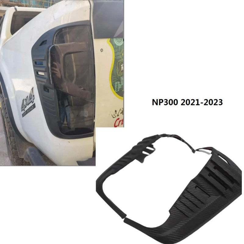 2021 Navara Np300 Tail Lamps Cover Fit For Nissan Navara Np300 2022 2023 Rear Lights Trims Plate Co