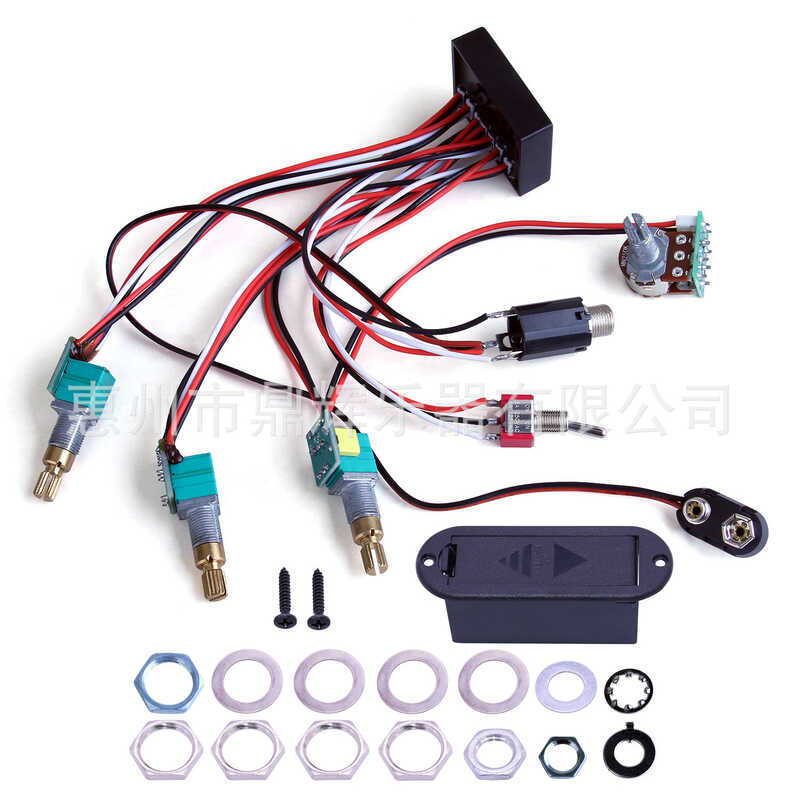 กีตาร์ไฟฟ้า Bass Pickup 4-Segment Bass Guitar Pickup Tone Adjustment Line Master Passive Switching L