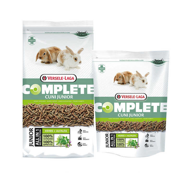 Versele-Laga Cuni Complete Rabbit Food เหมาะสําหรับลูกกระต่ายโต และกระต่ายพันธุ์ - 500g.