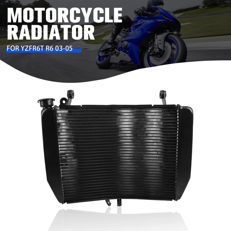 For Yamaha YZFR6 YZF R6 YZF-R6 2003 2004 2005 Motorcycle Aluminium Engine Radiator Cooler Coolant C
