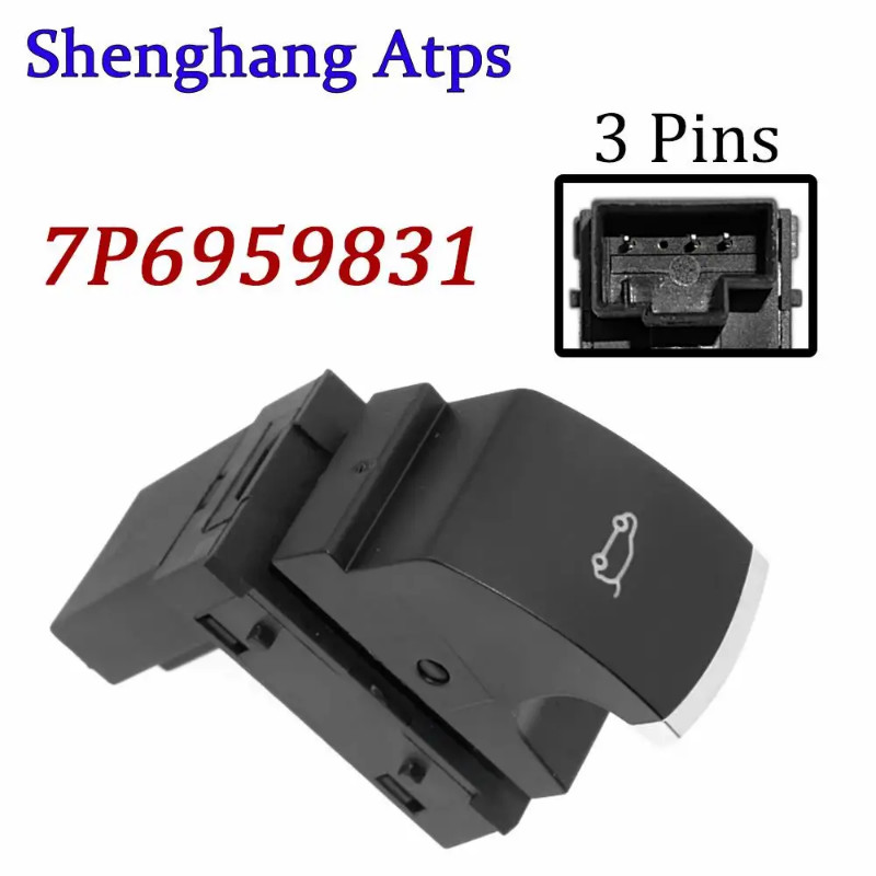 Trunk Hatch Lid Release Button Switch 7P6959831B 7P6959831A 7P6959831 7P6 959 831 For VW Touareg 7P